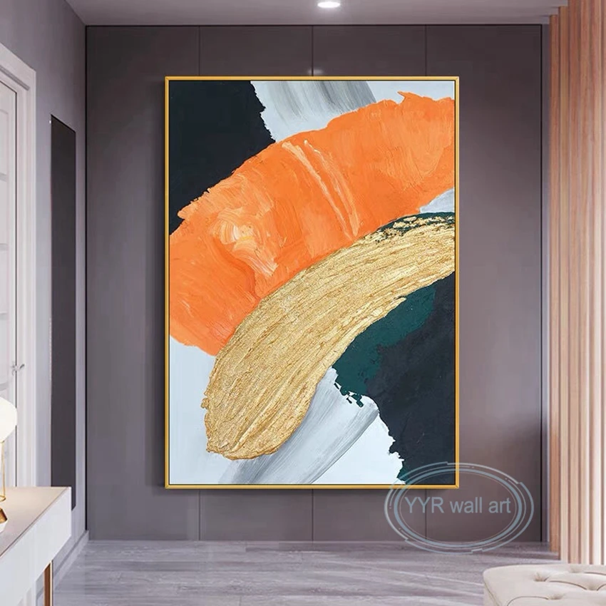 

Living Room Decoration Salon Handmade Oil Painting Custom Modern Minimalist Sofa Wall Light Luxury Poster Porch Abstract Picture