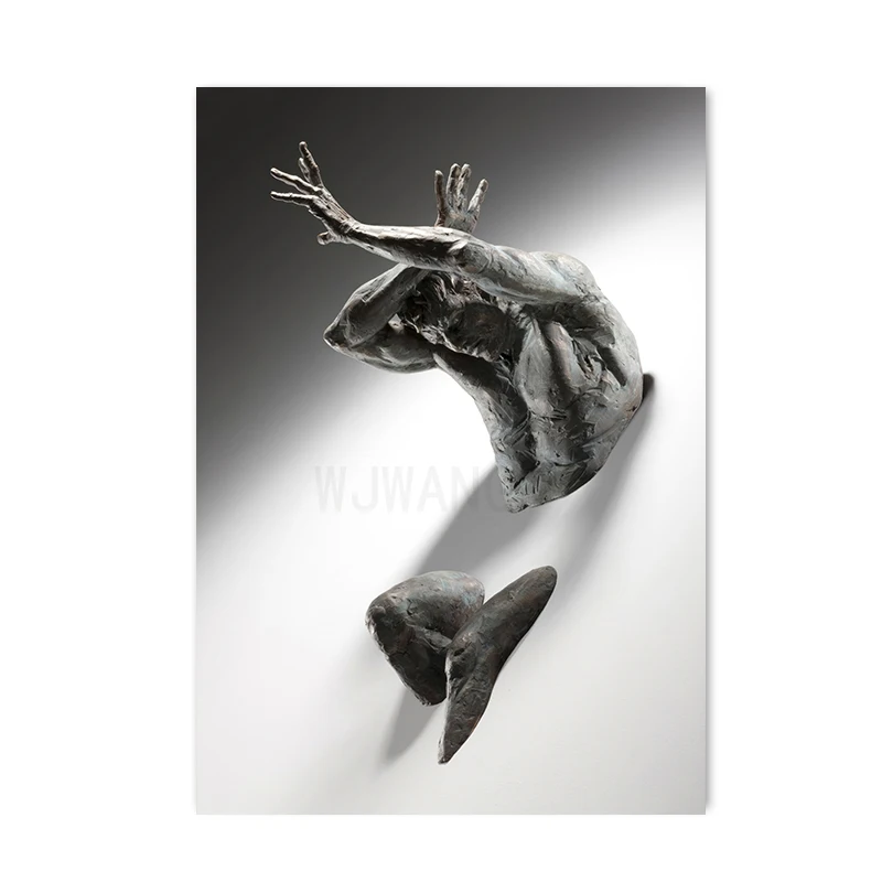 

Живопись на холсте WJWANG Abstract 3D Character Sculpture