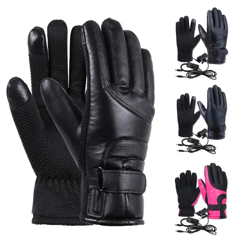 

Unisex Heated Cycling Gloves Waterproof Motorcycle Gloves Outdoor Winter MTB Mountain Bike Sports Gloves Motorcycle Street Gear