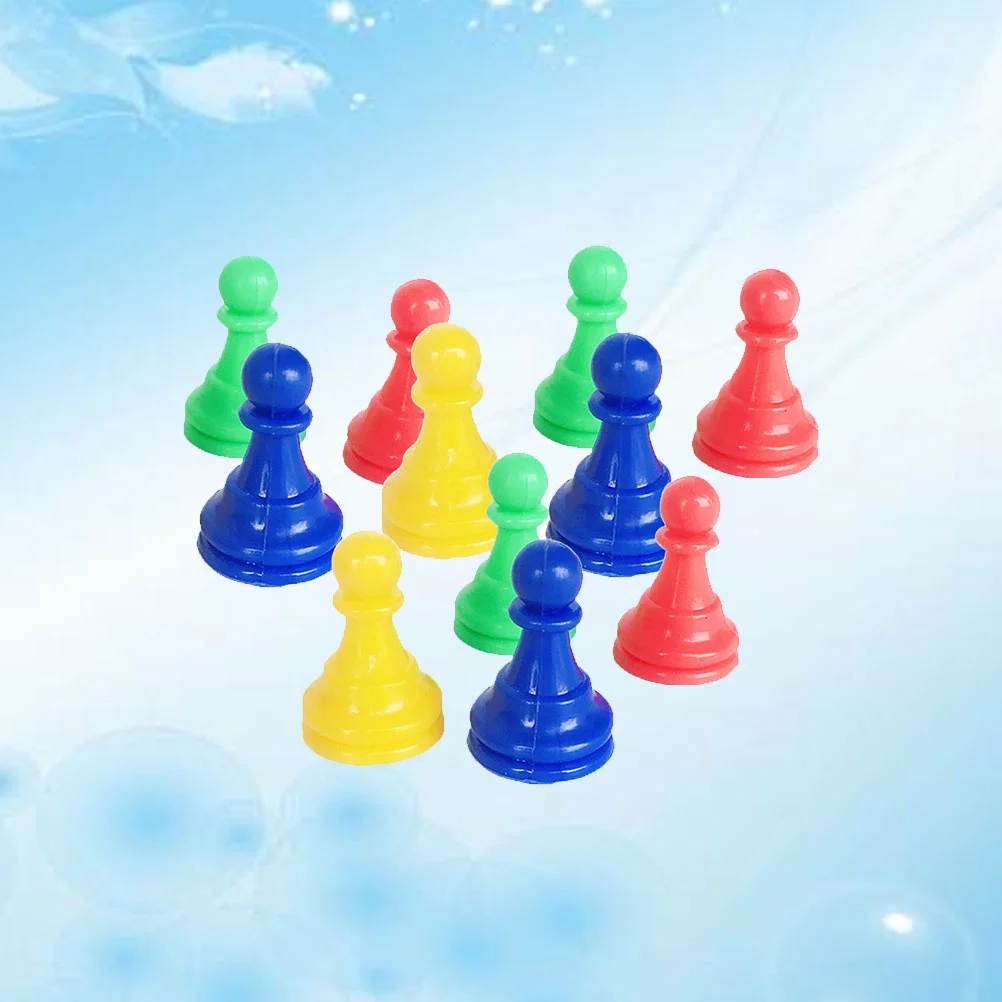 64 шт. пластиковые шахматные станки 8 цветов замена шахматной игры шахмат