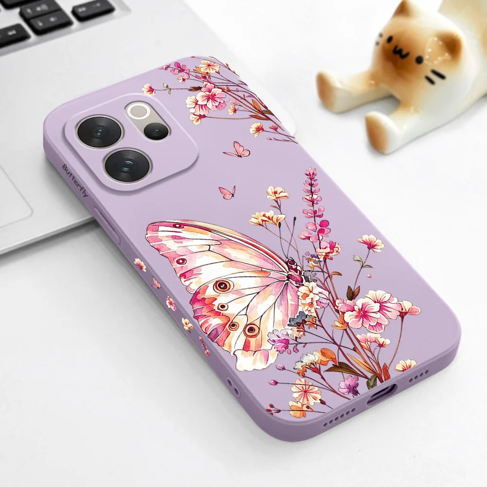 Фото Чехол для телефона Butterfly Sprig для Vivo V70 V70E V60 V60E V50 V50E V40 V40E V30 V30E V29 Lite V29E V27 V27E V25 V25E Pro №5