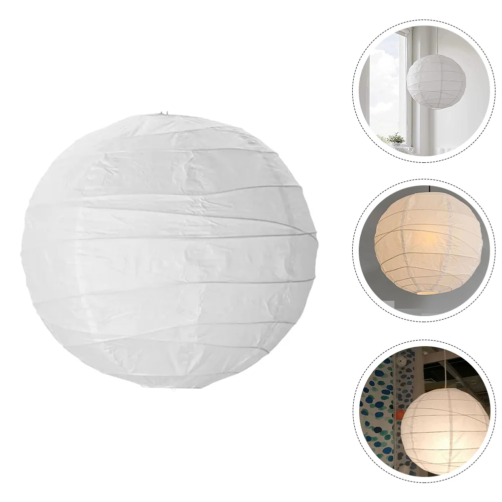 

Paper Lanterns Lantern Lamp Shade Hanging Chinese Party Round Japanese White Lampshade Cover Lampshome Decorations Lampshades