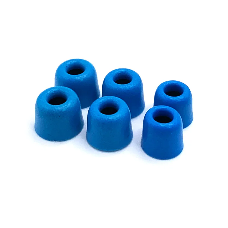 T400 Memory Foam Ear Tips Earplugs 4.9mm (L M  S) Ear Pad, Noise Isolation Comfortable, Headphone Sponge Pad, 3 Pairs Blue