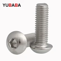 304 stainless steel hex socket screws pan head bolts m2 m2 5 m3 m4 m5