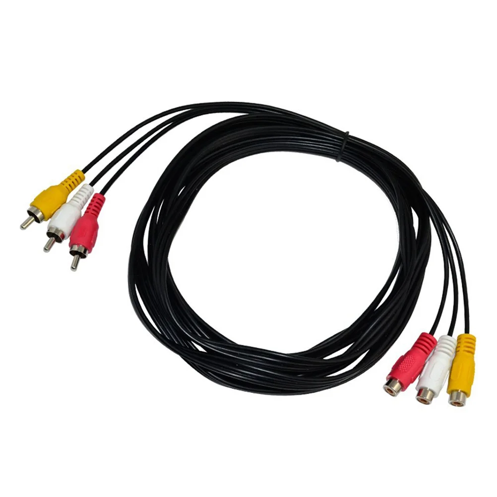 

3 RCA Male Jack to 3 RCA Female Plug Splitter Audio Video AV Adapter Cable