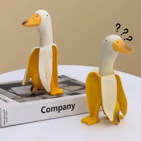funny banana duck creative decoration desktop decoration birthday gift home office statues decoration accessories home decor new
