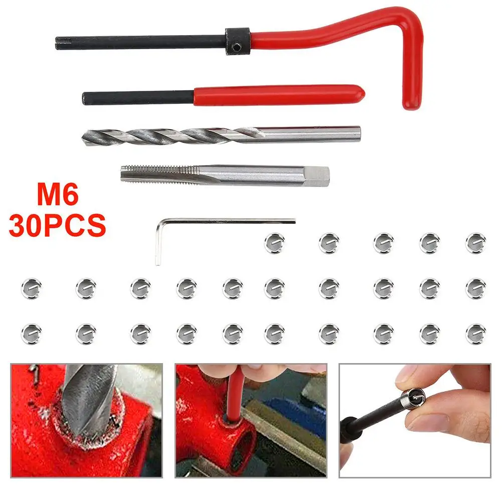 

Engine Repair Thread Repair Insert Fatigue Resistance Stainless Steel Aluminum And Any Metal Threads That Have Peeled