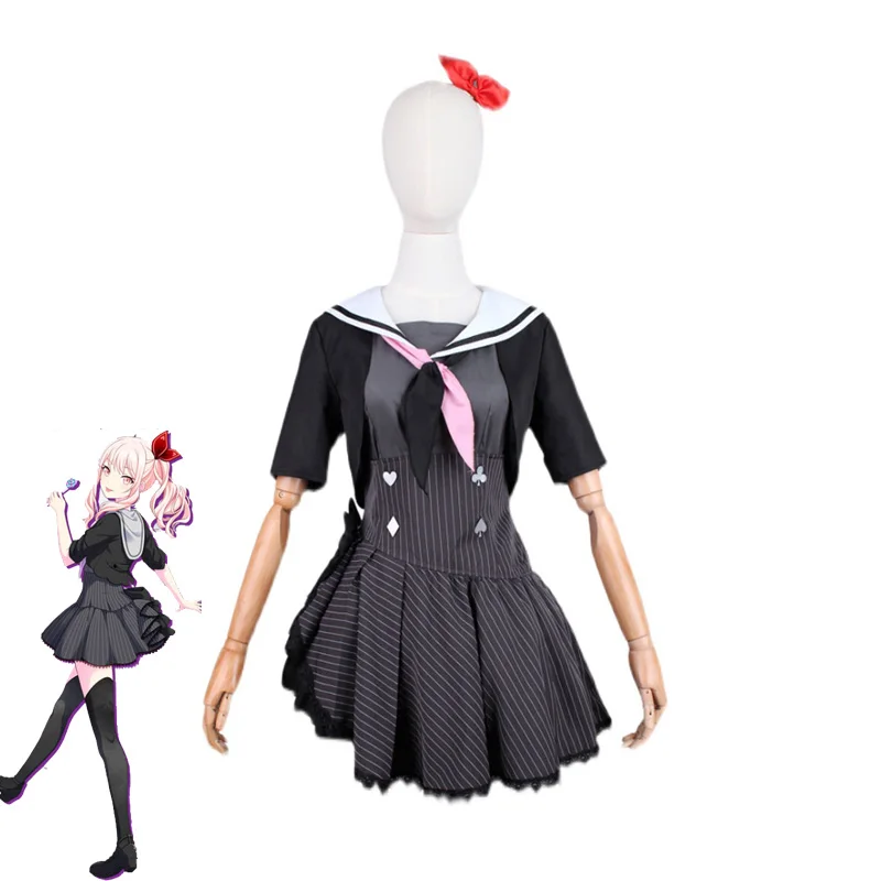 

Игровой проект Sekai, красочные сценические костюмы Akiyama Mizuki для косплея, женская форма Jk, костюм для вечеринки на Хэллоуин, матросское платье на заказ