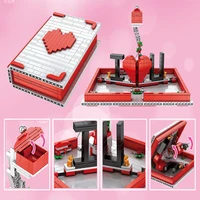 mould king jk love 520 creative toys the romantic story book model building blocks bricks kids toys lover valentines gifts