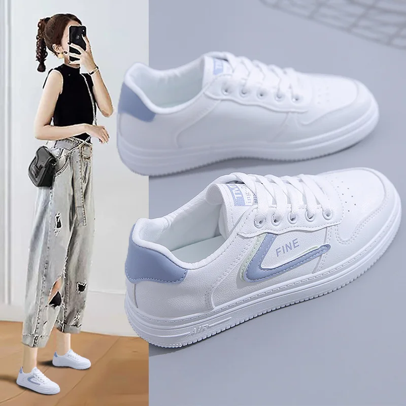 

Новые корейские маленькие белые туфли для женщин для студенток повседневная спортивная обувь для скейтборда для женщин дышащая обувь на то...