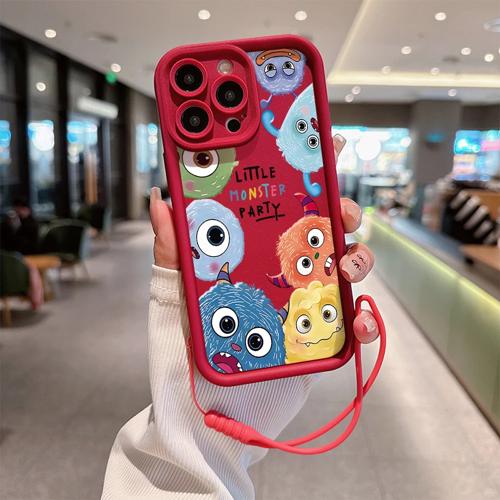 Чехол для телефона Disneies с изображением маленького монстра IPhone 15 14 13 12 11 Pro Max Mini XR XS