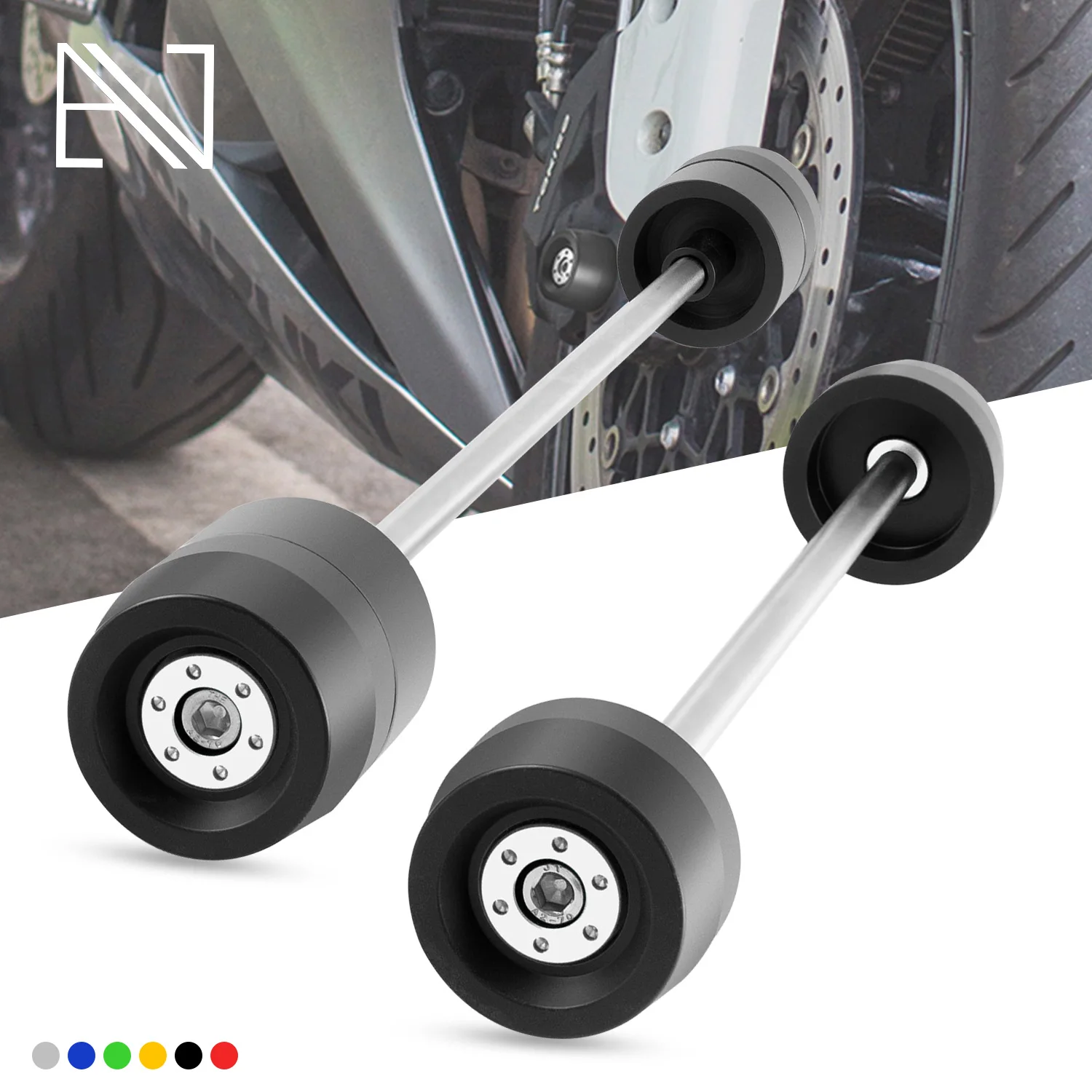 

For Yamaha MT-09 MT09 FZ-09 FZ09 XSR900 XSR 900 2015-2018 Motorcycle Front & Rear Wheel Fork Axle Sliders Crash Protectors