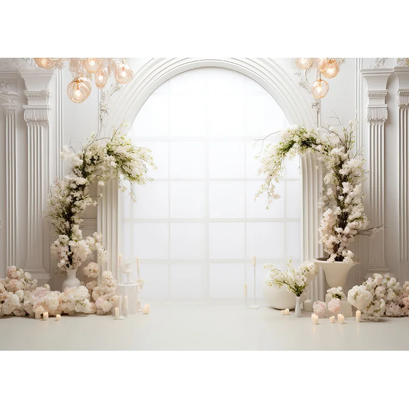 Фон для фотосъемки с цветочным венком