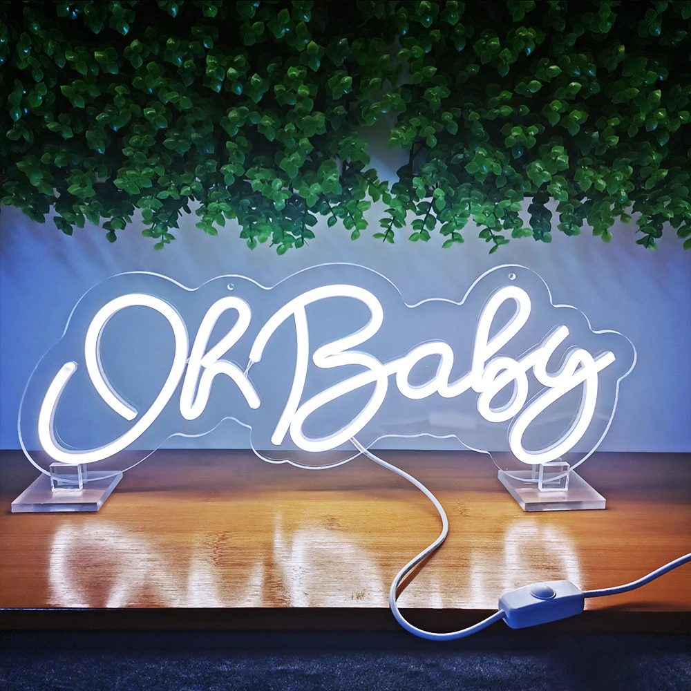 

DECO Oh Baby Neon Sign USB Baby Lights For Bedroom Decor Party Decoration Led Light Children's Birthday Gifts Custom Neon