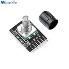 Модуль поворотного энкодера diymore KY-040, 360 градусов, с колпачком 15  16,5 мм Вращающаяся ручка потенциометра для сенсорного переключателя Arduino Brick