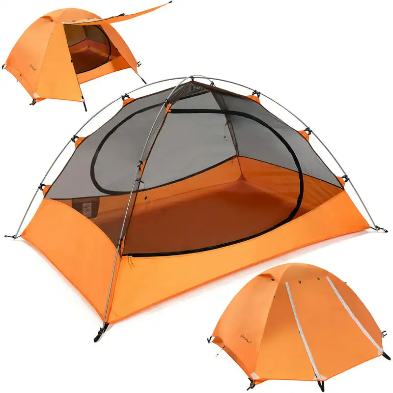 

Туристическая палатка на 2 человек-3 сезона, Ультралегкая водонепроницаемая палатка для кемпинга, большая семейная палатка, для походов