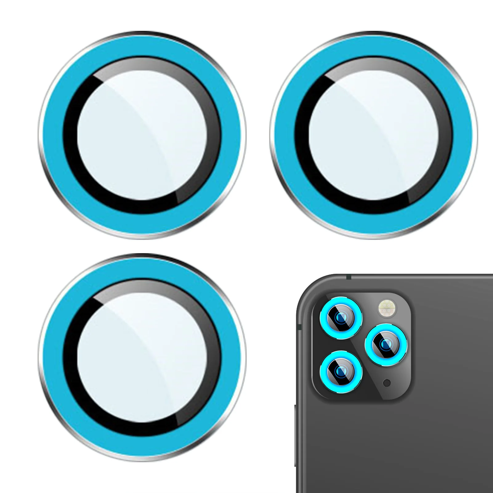 

Luminous Camera Lens Protector ForiPhone 13 Pro Mini Tempered Glass ForiPhone 13 Pro Camera Lens Protective Film