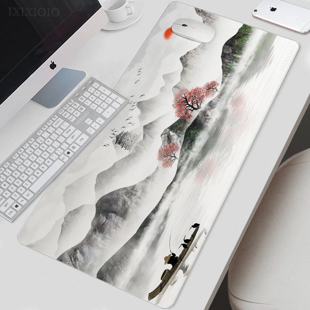 

Chinese Style Cute Plum Mouse Pad Gamer XL Computer HD Mousepad XXL MousePads Non-Slip Natural Rubber Office Laptop Table Mat
