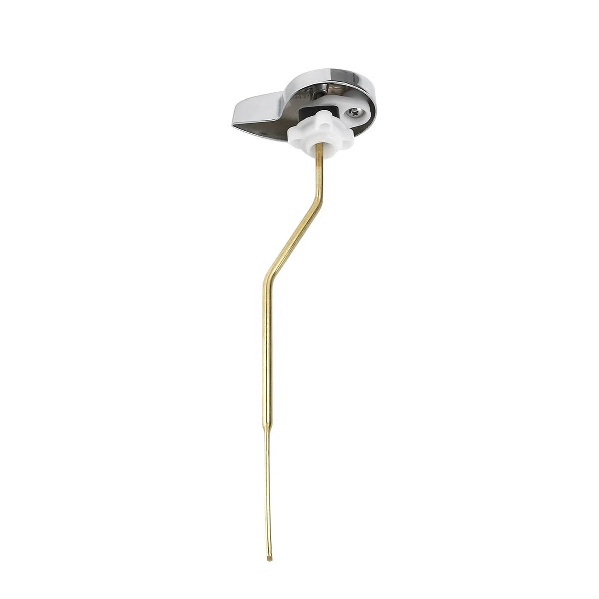

Toilet Lever Handle Replacement Tank Flush Kit Side Mount Angle Fitting Parts Zinc Alloyuniversal Flusher Black Andfront Nut