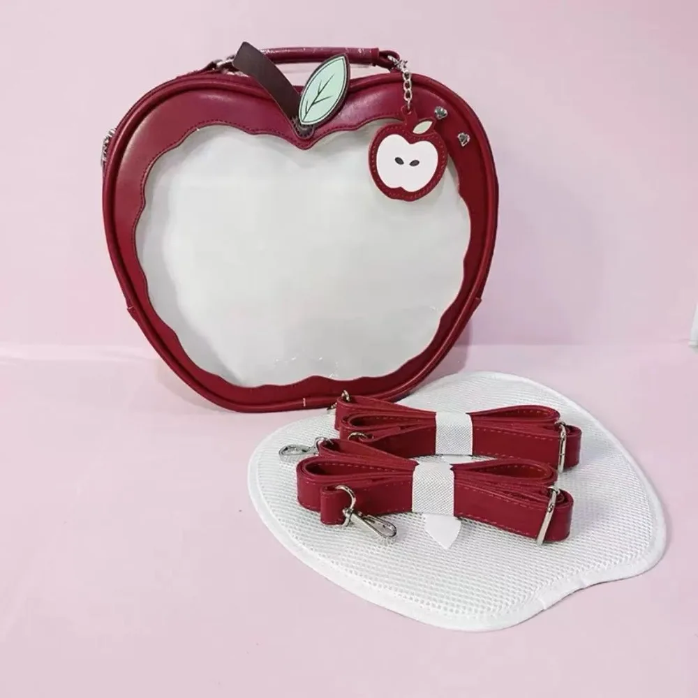 

Сумка на молнии Kawaii Fruit Itabag PU Idol для хранения товаров, прозрачный карманный кошелек, хлопковая сумка для куклы, модные рюкзаки для детей