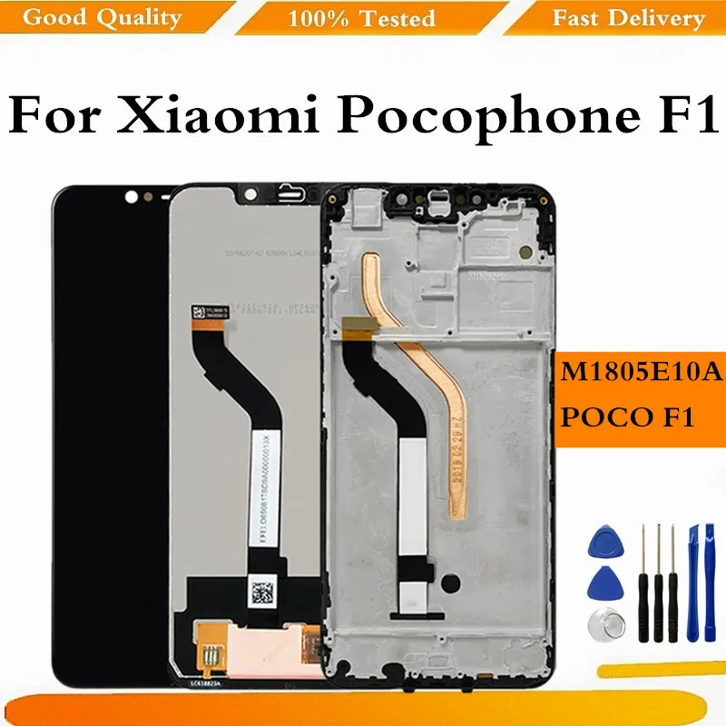 ЖК-дисплей Poco F1 для Xiaomi Pocophone сенсорный экран дигитайзер в сборе Замена PocophoneF1 PocoF1