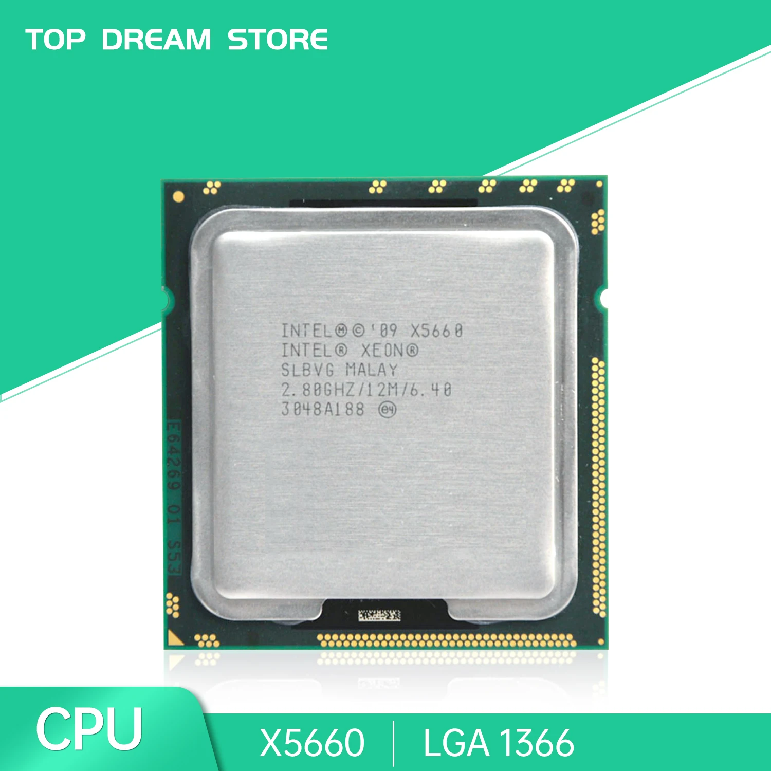 

Процессор Intel Xeon X5660, ЦП 2,8 ГГц LGA 1366 SLBVG, 6-ядерный процессор для настольных компьютеров X5660