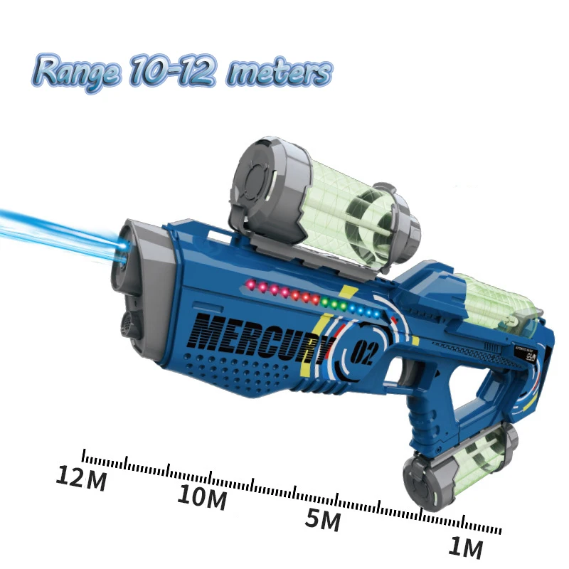 

New Mercury M2 Electric Repeater Water Gun Children's Gift Showing Water Gun Play Water Gun Wholesale Parent-child Interaction
