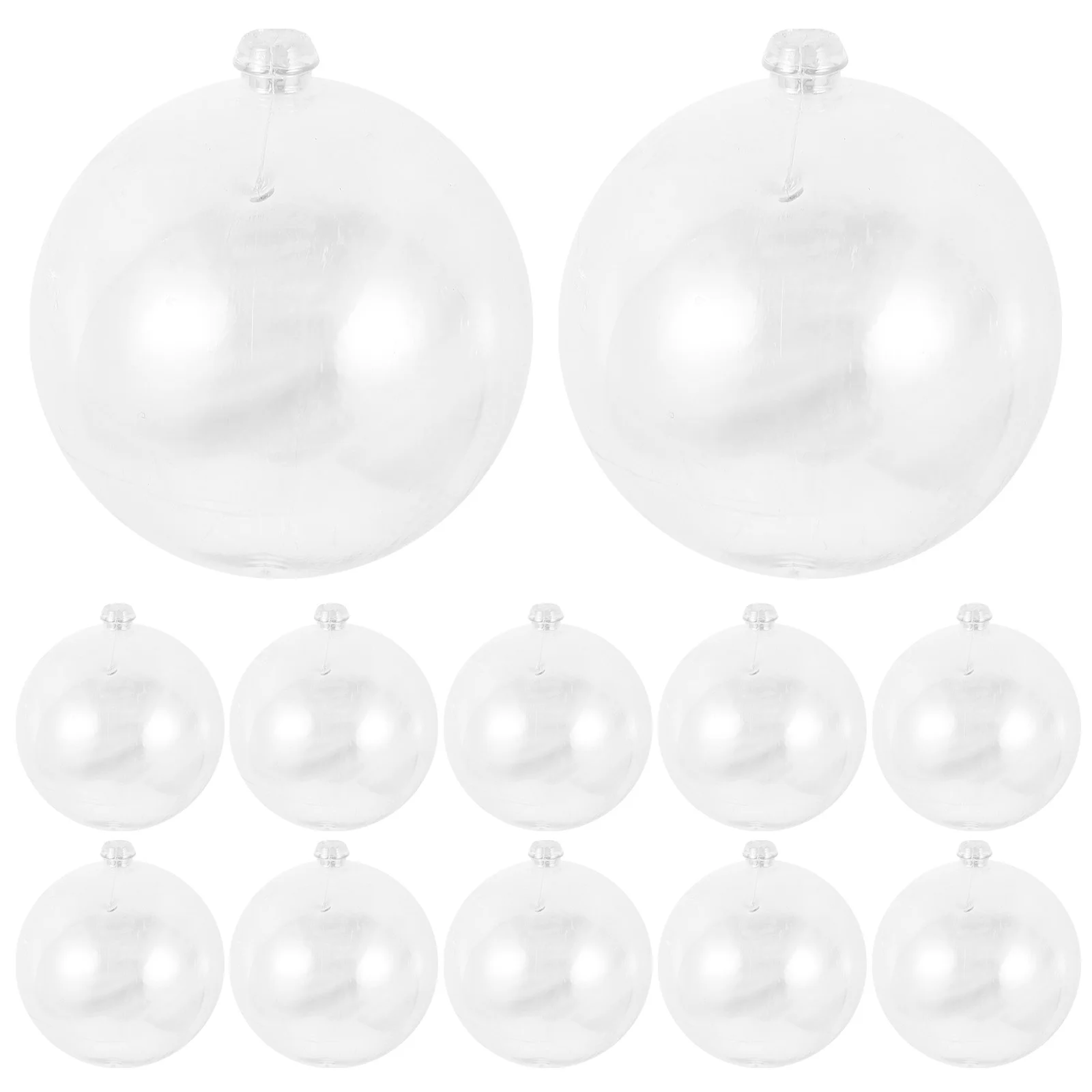 25 Pcs Christmas Decoration Ball Iridescent Boxdiy Hanging Ornament Clear Ornaments Decorations Balls Pendant