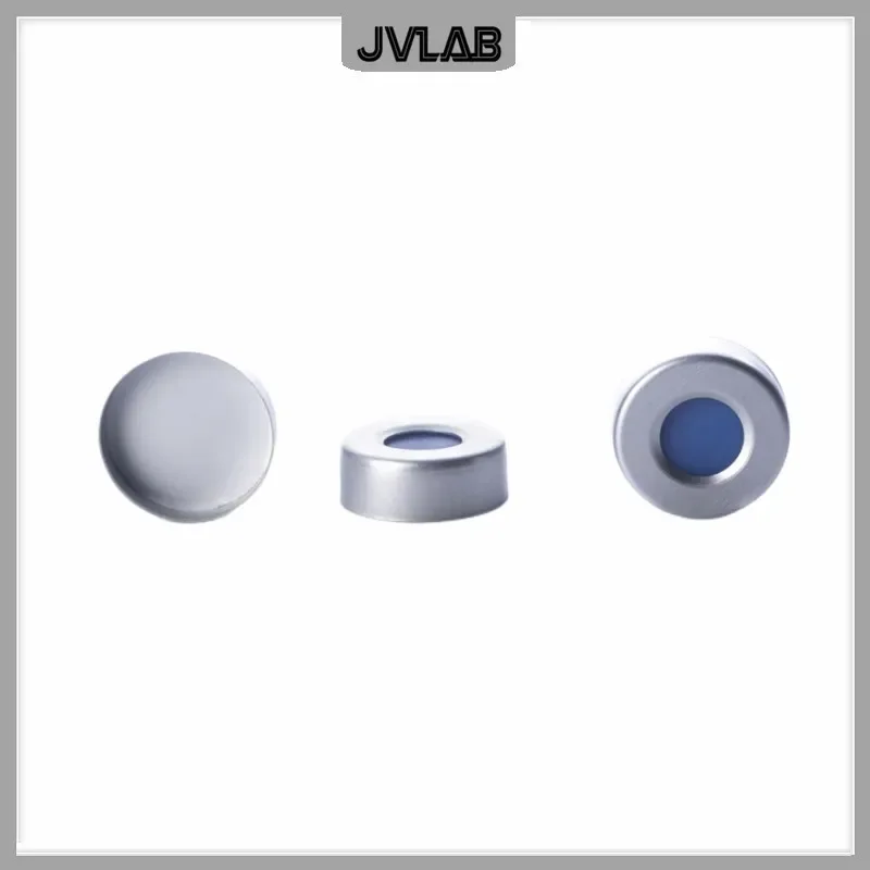 Алюминиевые колпачки JVLAB для хроматографических пробирок 100 шт.