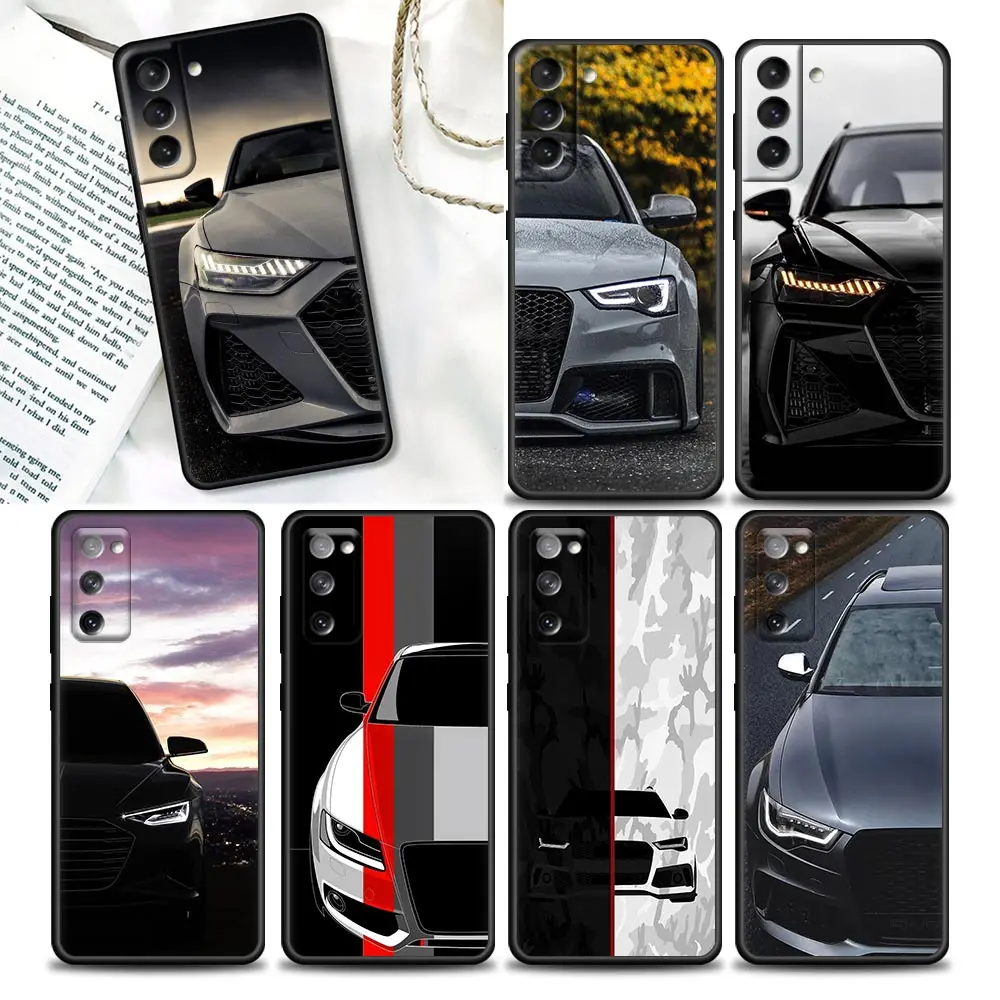 

Black A-Audi Luxury Cars Comics Phone Case For Samsung Galaxy S23 S22 S21 S20 Ultra S10e S9 Fe Plus Cover Fundas Coque Capa