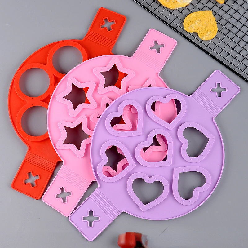 

Egg Pancake Ring Nonstick Pancake Maker Mold Silicone Egg Cooker Fried Egg Shaper Omelet Moulds for Kitchen Baking Accessories