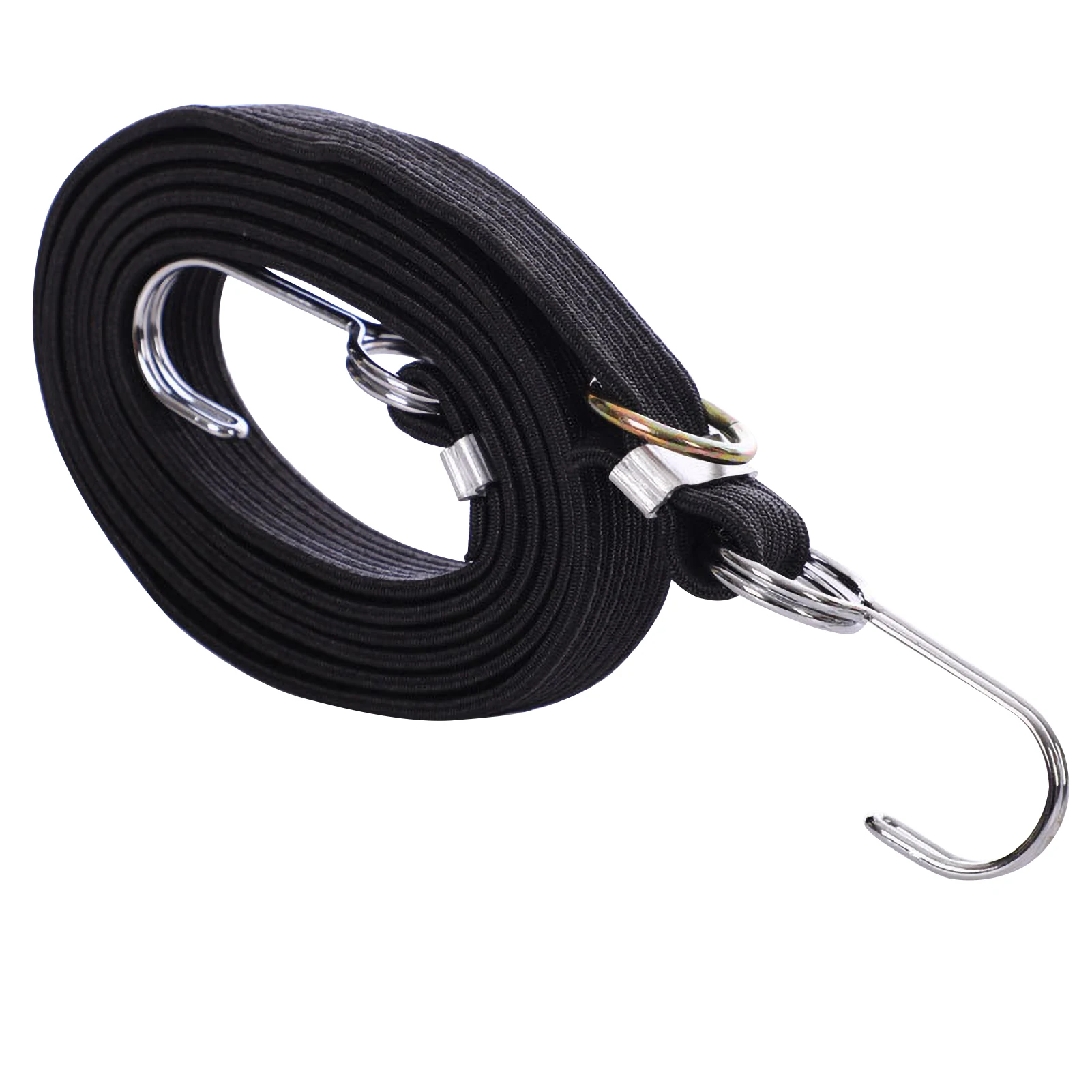 

5pcs Bicycle Luggage Rope Mountain Bike Elastic Straps Cord Hooks Strong elasticity Convenient to carry Outdoor Tensioning Belts