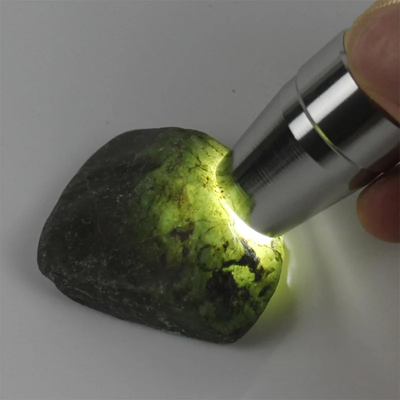 

LED Flashlight Portable Three Light Sources Lamp Flashlight 395NM Torch Jade Inspection Ultraviolet UV Light Identification Lamp