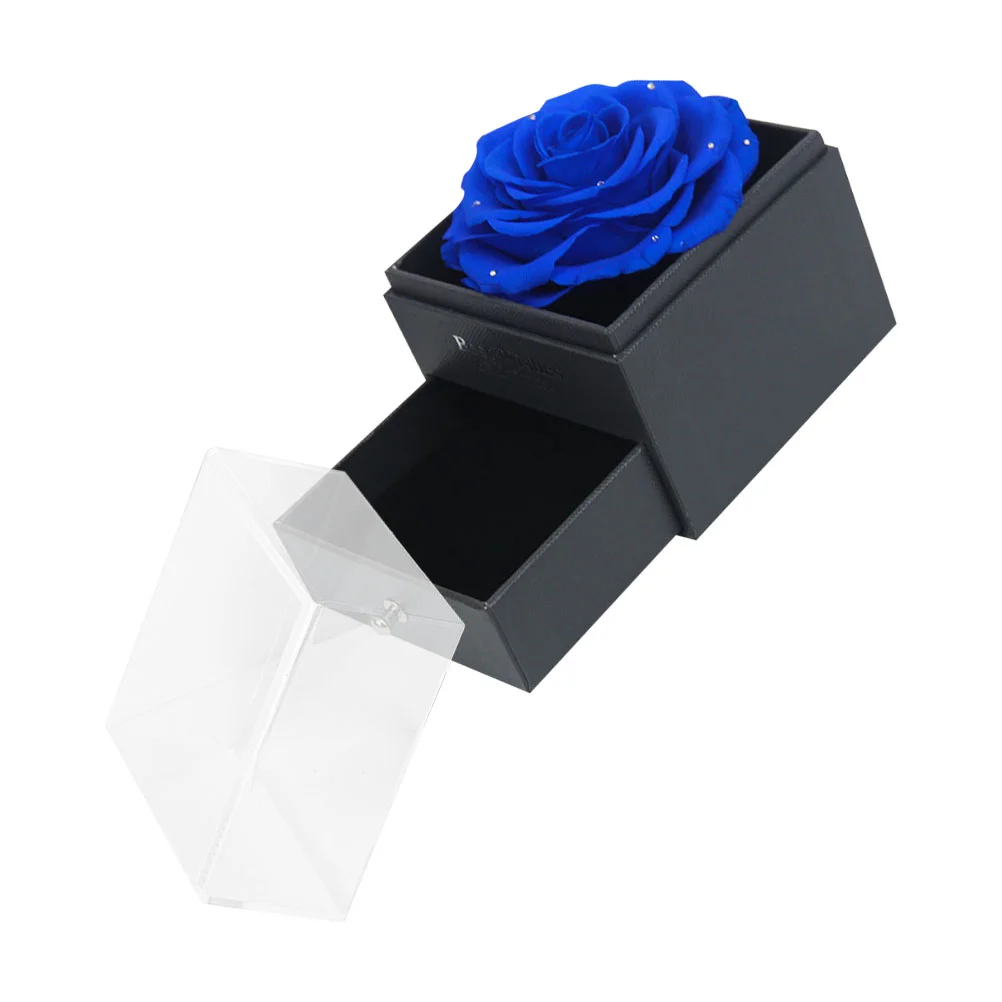 

Valentine's Day Preserved Flower Jewelry Box Unique Eternal Rose Present Box
