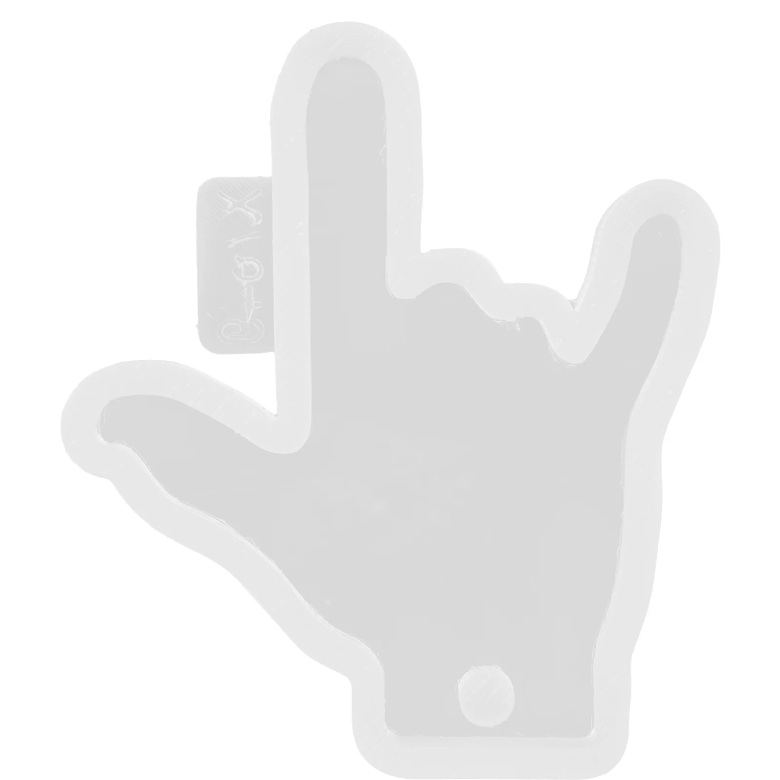 

Molds Silicone Gesture Pendant Keychain Diy Resin Epoxy Charm Mould Mold Ornament Key Necklace Shape Crafts Making Casting