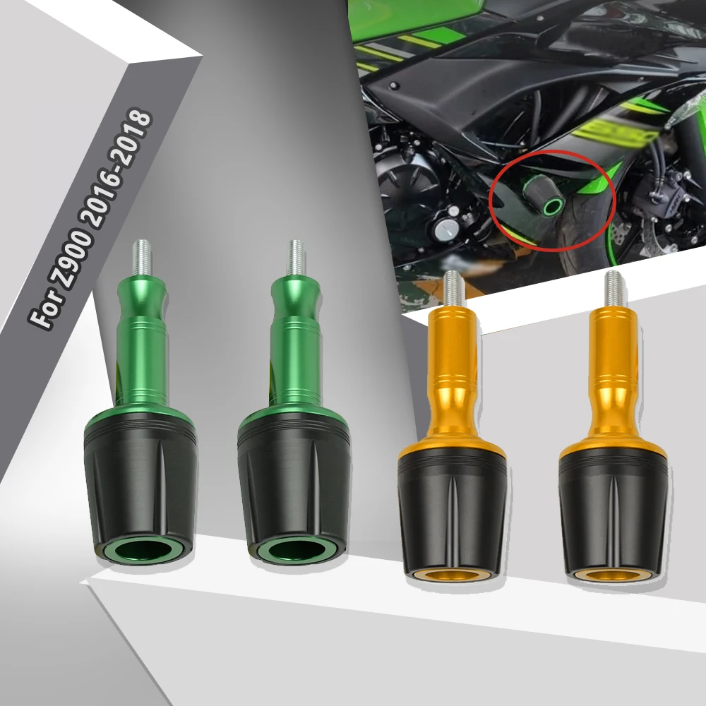 

Motorcycle Accessorios Stainless Steel Frame Crash Pads Engine Case Sliders Protector For Kawasaki Z900 2016 2017 2018 Motorbike