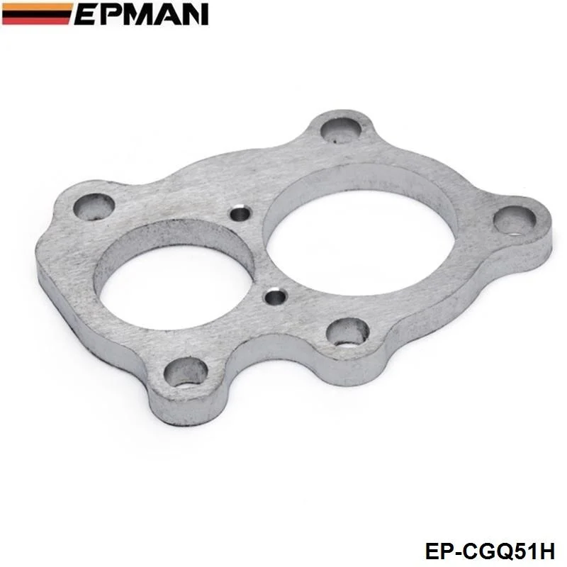 Фото Фланец турбины EPMAN T25 T210 GT30 GT32, двойной выпуск, нержавеющая сталь, EP-CGQ51H №1