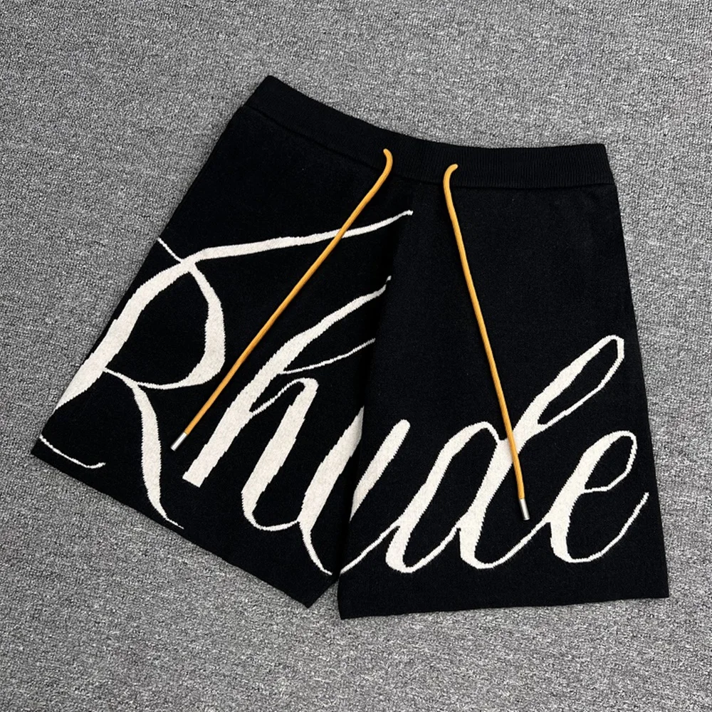 

Оптовая продажа, уличная одежда DRIFT, Шерстяная трикотажная ткань, курсивные вышитые шорты на шнуровке для улицы, повседневные гигиенические...