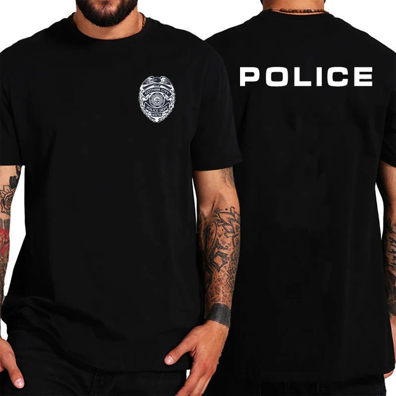 

Hot Sales Tshirt Men Gotham City Police Department GCPD Of The Dark Knight Retro Black Unisex T-shirt Summer Tops streetwear