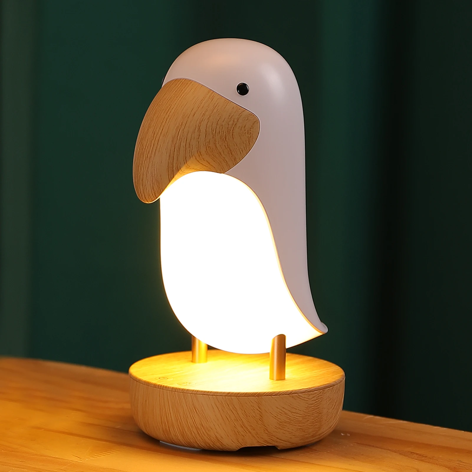 

Ночник в виде птицы Toucan, Usb аккумуляторная настольная лампа, Bluetooth, украшение для спальни, рождественский подарок для детей, внутреннее освещение