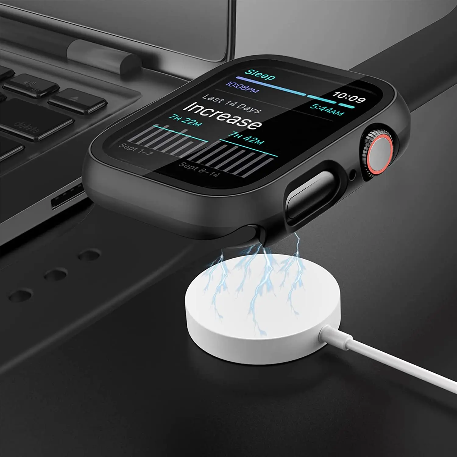 Glass+Cover for Apple Watch Screen Protector Case 44mm 40mm 41mm 45mm 42mm 38mm Scratch Resistant Protective iWatch 8 7 6 SE 5 3