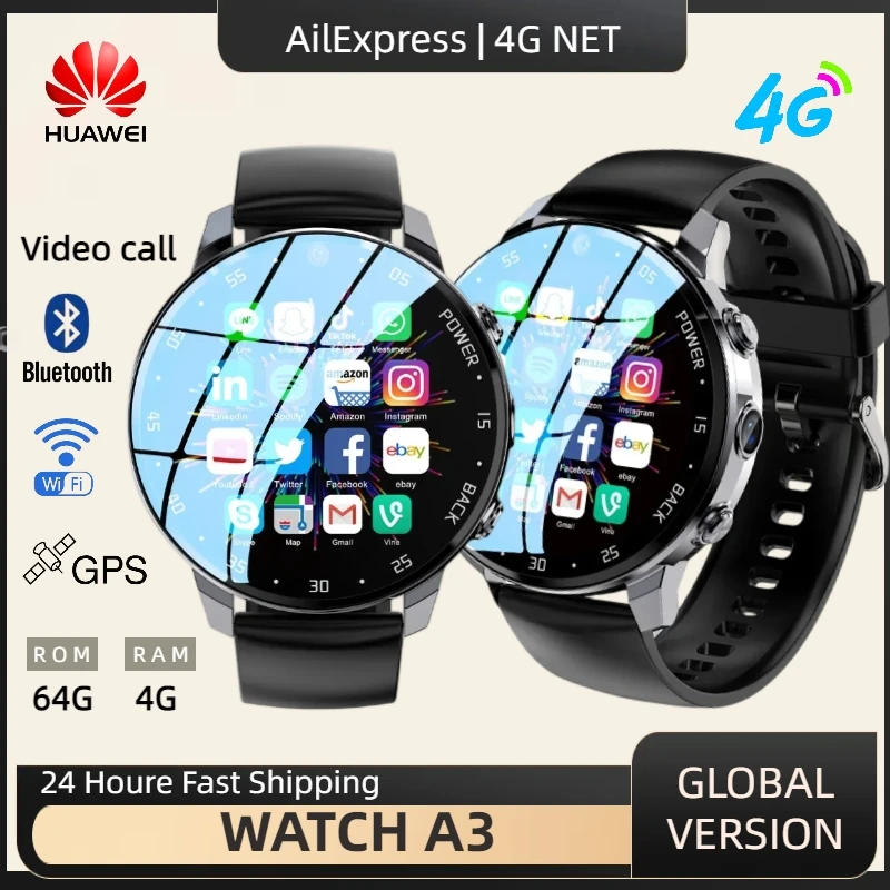 

Смарт-часы Huawei A3 4G/телефон с SIM-картой 64 ГБ