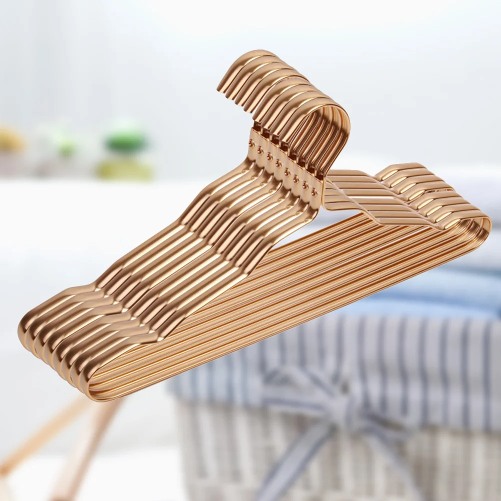 

Clothes Hanger Golden Durable Cloth Display Rack Coat Hanger Clothing Hanging Organizer for Hotel Home