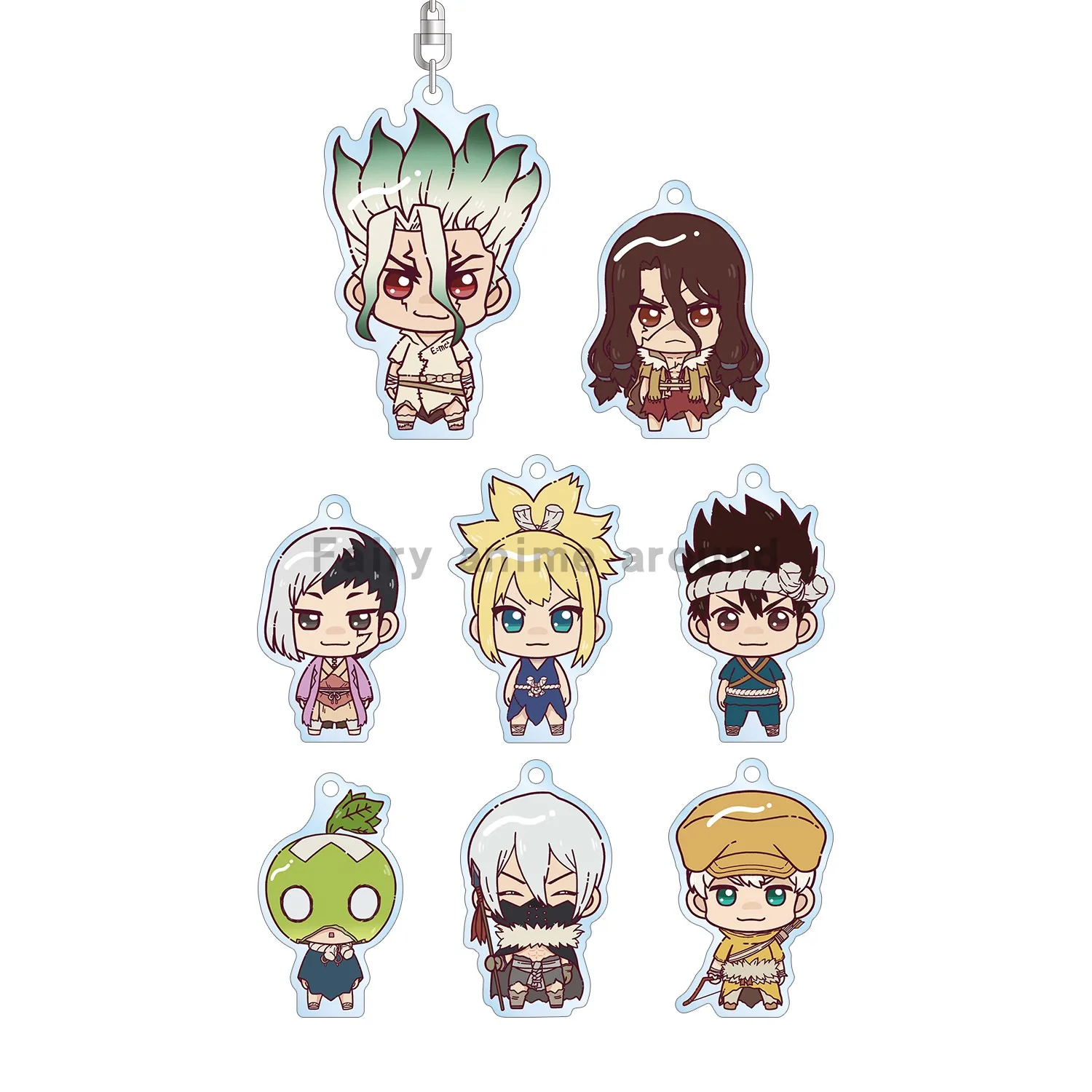 

Dr.stone Ishigami Senku Anime Figure Models Pendant From Dr.stone Shishio Tsukasa Acrylic Keychain Key Buckle Toys Accessories
