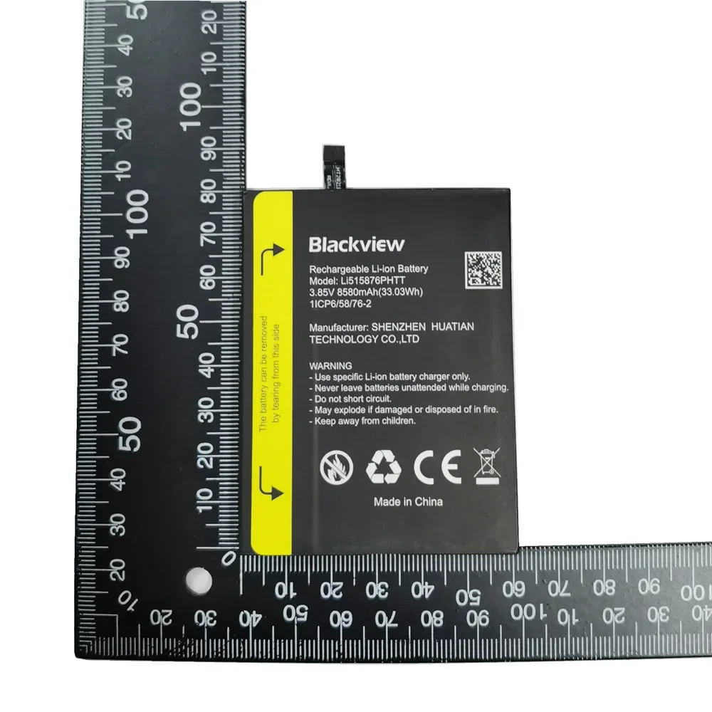 Ли 515876 Оригинальный аккумулятор для телефона PHTT 8580 мАч Blackview BV6600 Pro Helio A25
