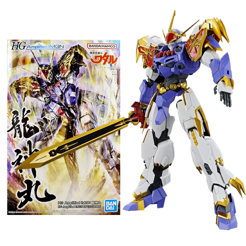 Bandai Подлинная модель маджин эйюден Ватару комплект Аниме фигурки Ryujinmaru HG 1/144 Коллекционная модель комплект Аниме экшн-Фигурки игрушки