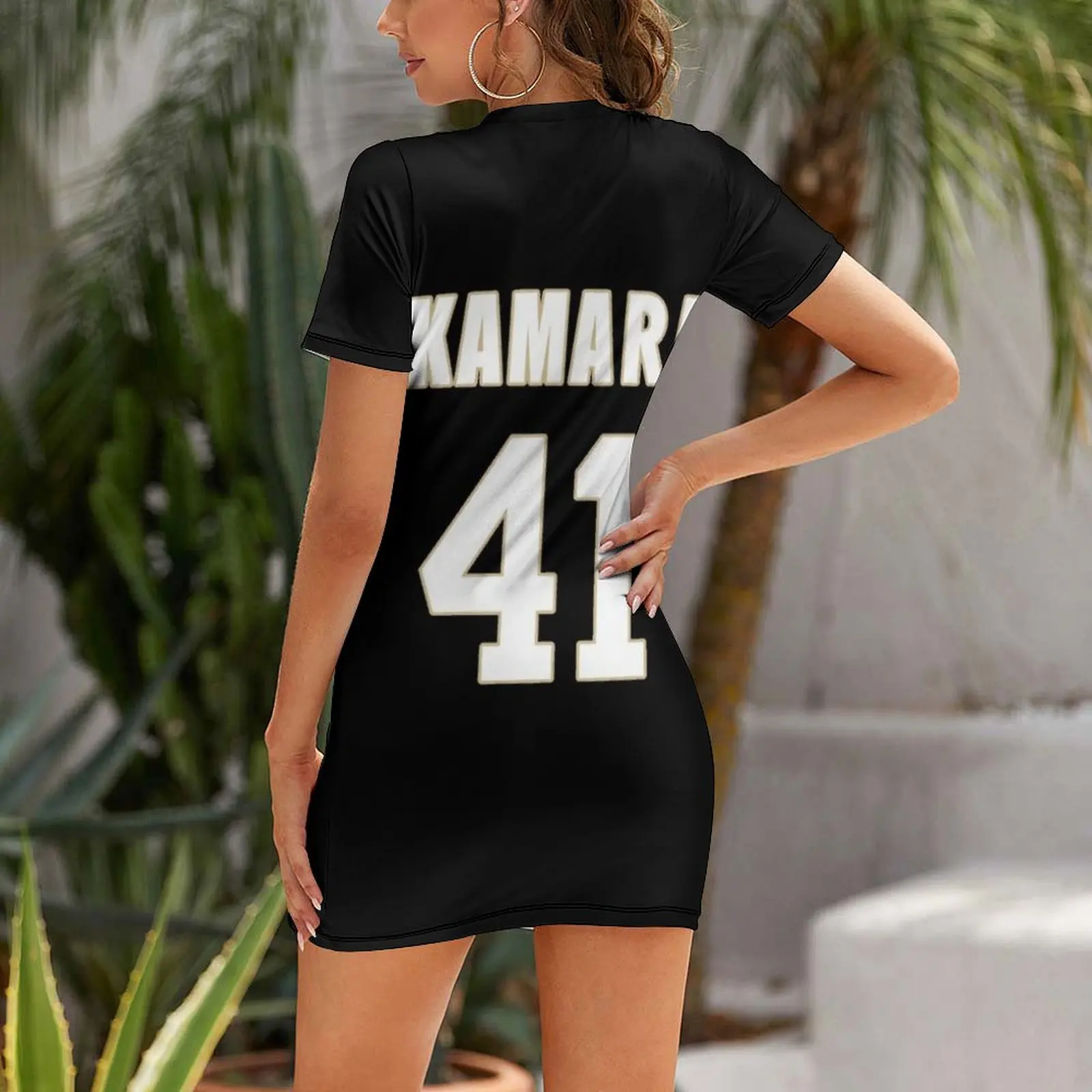 Платье KAMARA 41 с коротким рукавом женская одежда Трендовое длинное платье для