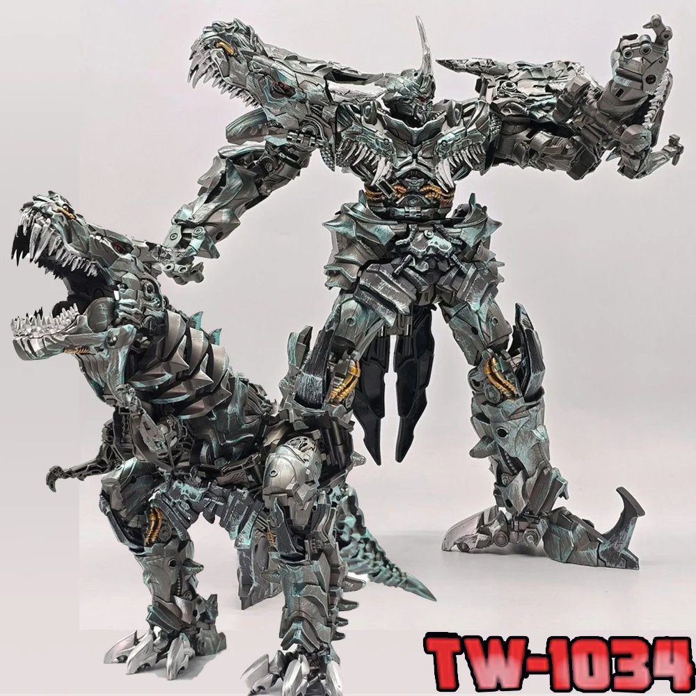 Фото Игрушка-трансформер BAIWEI Grimlock TW1034 Dinosaur Leader OP Commander KO SS07 SS44, экшн-фигурка, деформирующий робот, аниме-модель №1