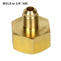 new arrival high quality car conditioner adapter refrigerants bottle adapter for r134a w21 8 to 14 sae