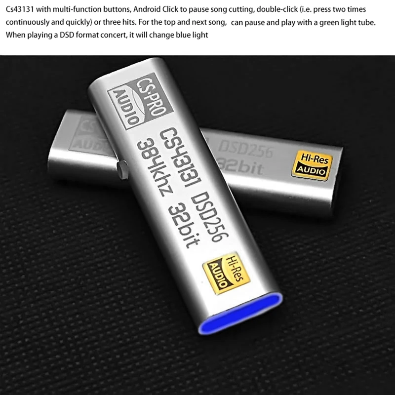 Декодер DSD256 с разъемами типа C и 3 5 мм для наушников Android